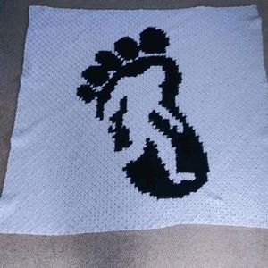 Handmade crochet blanket